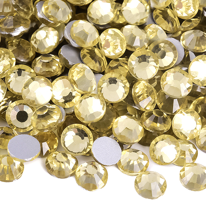 GR003 Light Yellow Glass Rhinestones