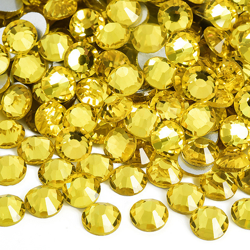 GR011 Lemon Yellow Glass Rhinestones