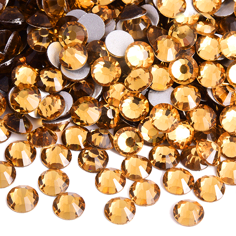 GR013 Golden Yellow Glass Rhinestones