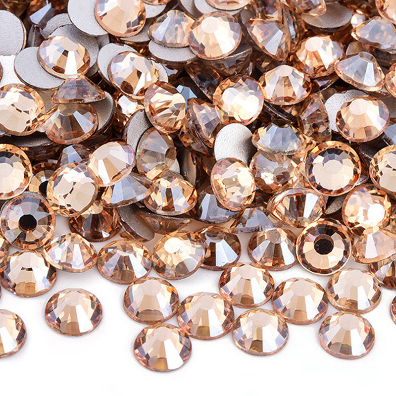 GR014 Champagne Glass Rhinestones