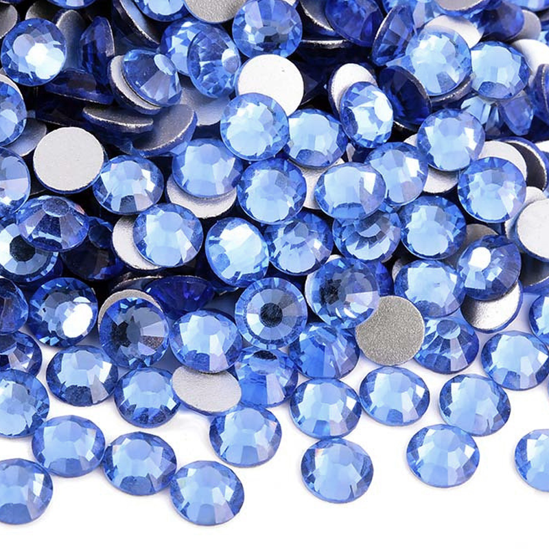 GR020 Light Blue Glass Rhinestones