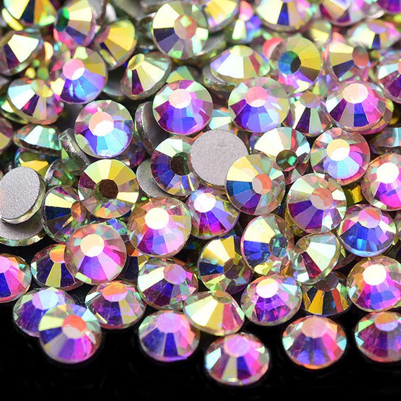 GR032 White AB Glass Rhinestones