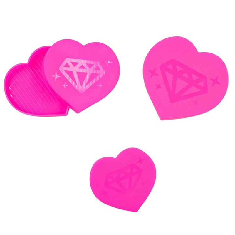 Heart-Shape Rhinestone Shaker Tray Set