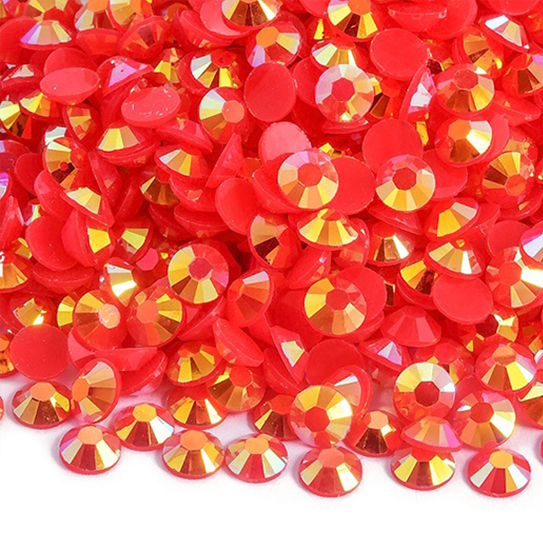 JR107 Red AB Jelly Rhinestones