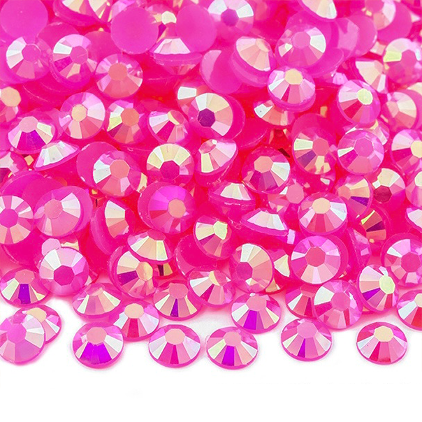 JR108 Hot Pink AB Jelly Rhinestones