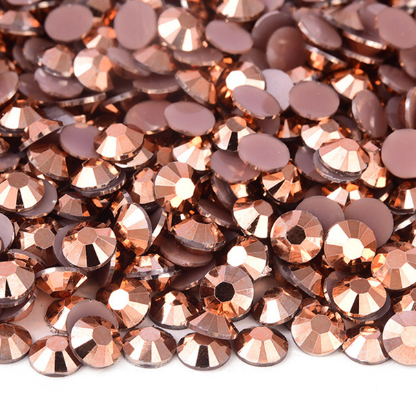 JR118 Rose Gold Jelly Rhinestones