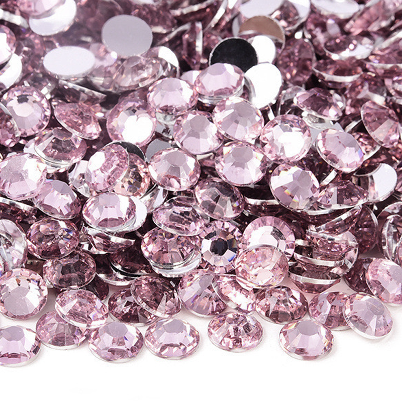 RR004 Light Pink Resin Rhinestones