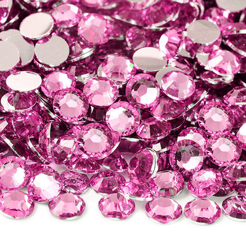 RR006 Hot Pink Resin Rhinestones