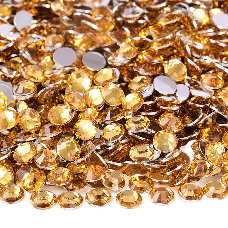 RR013 Golden Yellow Resin Rhinestones