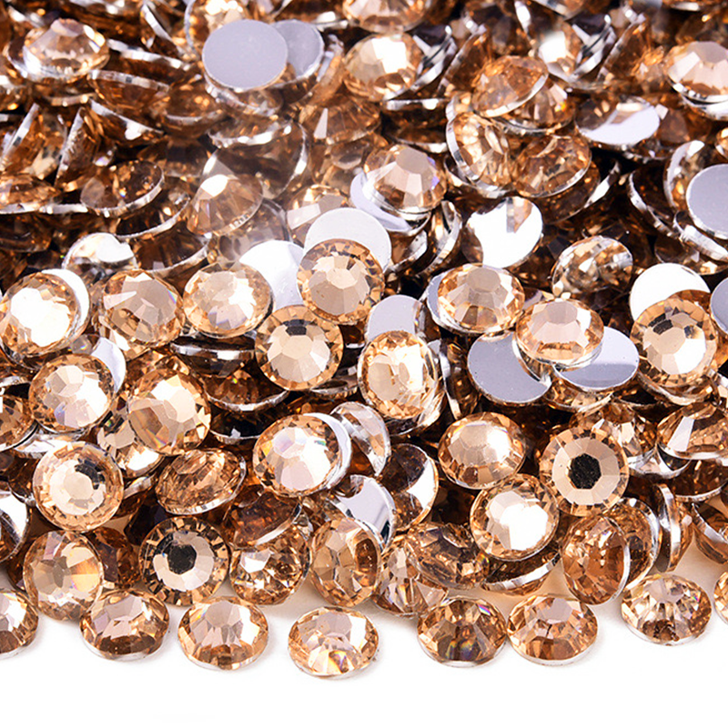 RR014 Champagne Resin Rhinestones