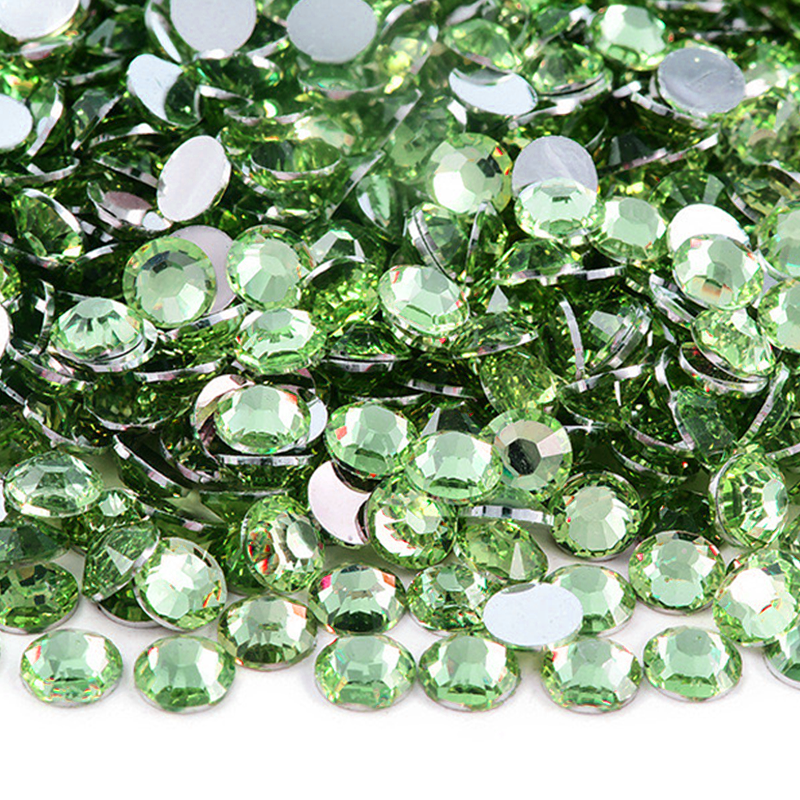 RR017 Light Green Resin Rhinestones