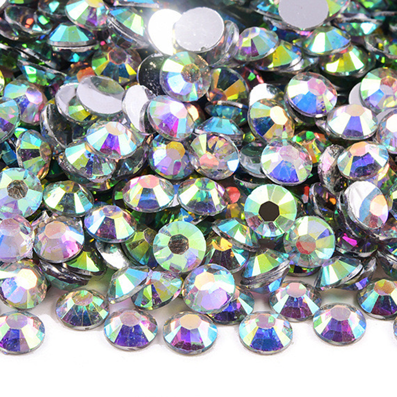 RR032 White AB Resin Rhinestones